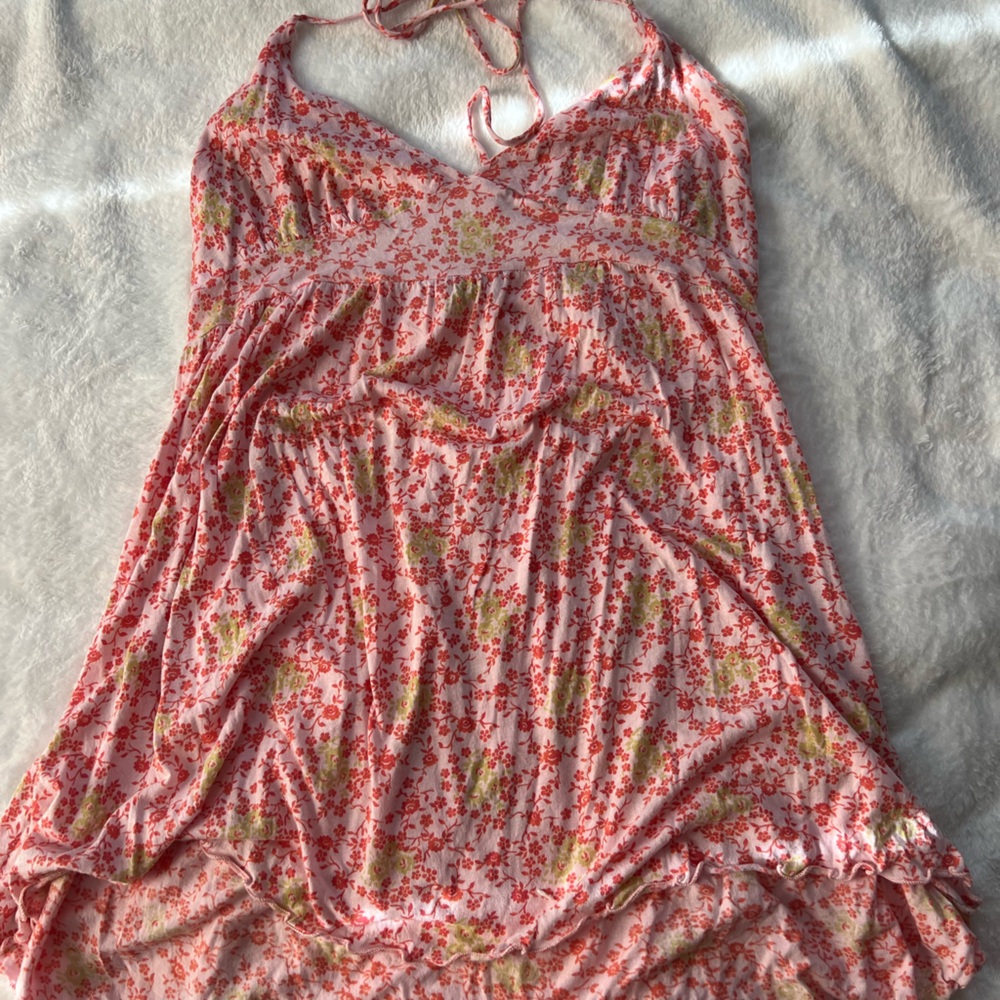 pink floral tank/ babydoll dress